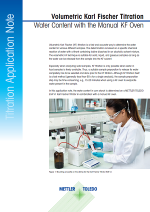 Water Content in Corn Starch by Karl Fischer Titration with Manual KF Oven 