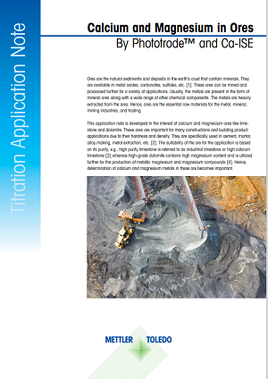 Titration Methods for Determination of Calcium and Magnesium in Dolomite and Limestone